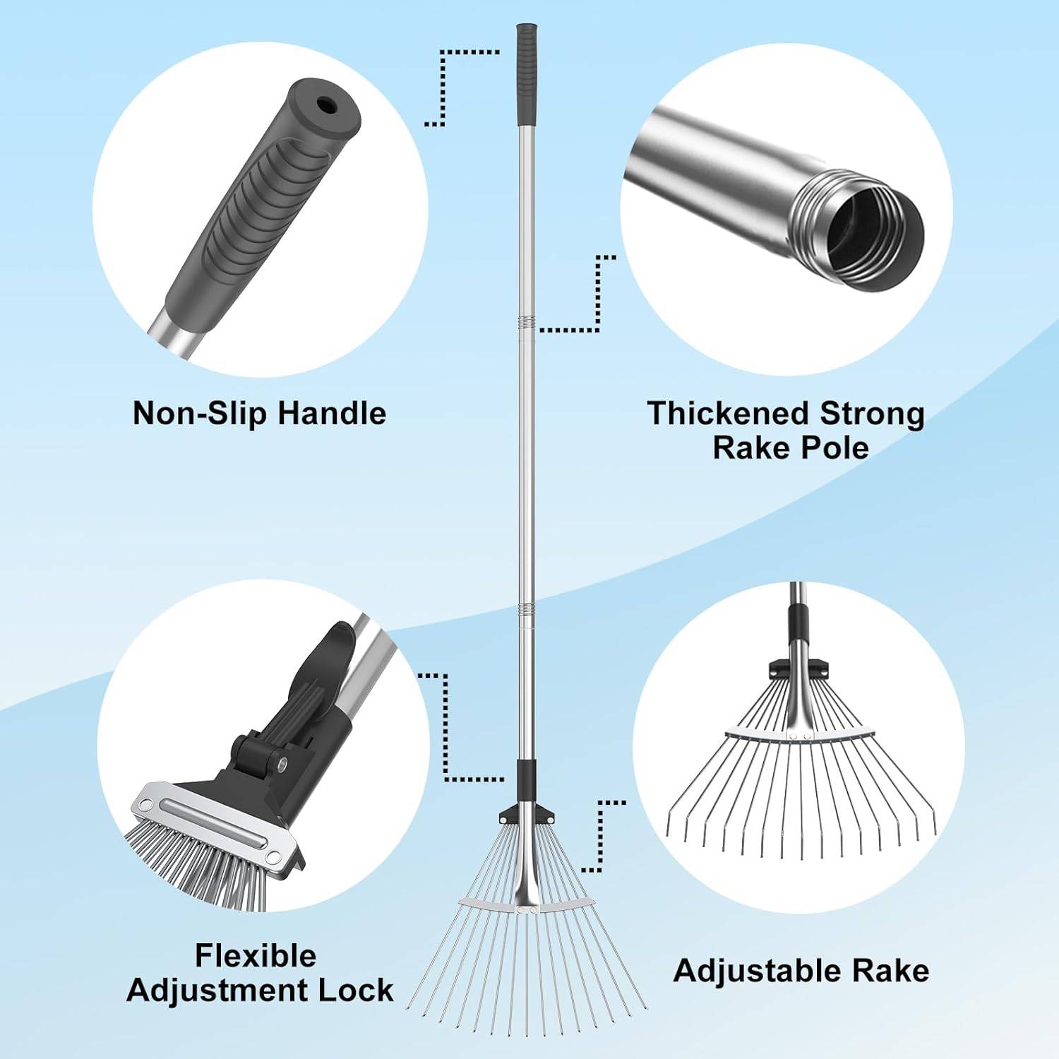 buy garden metal rake