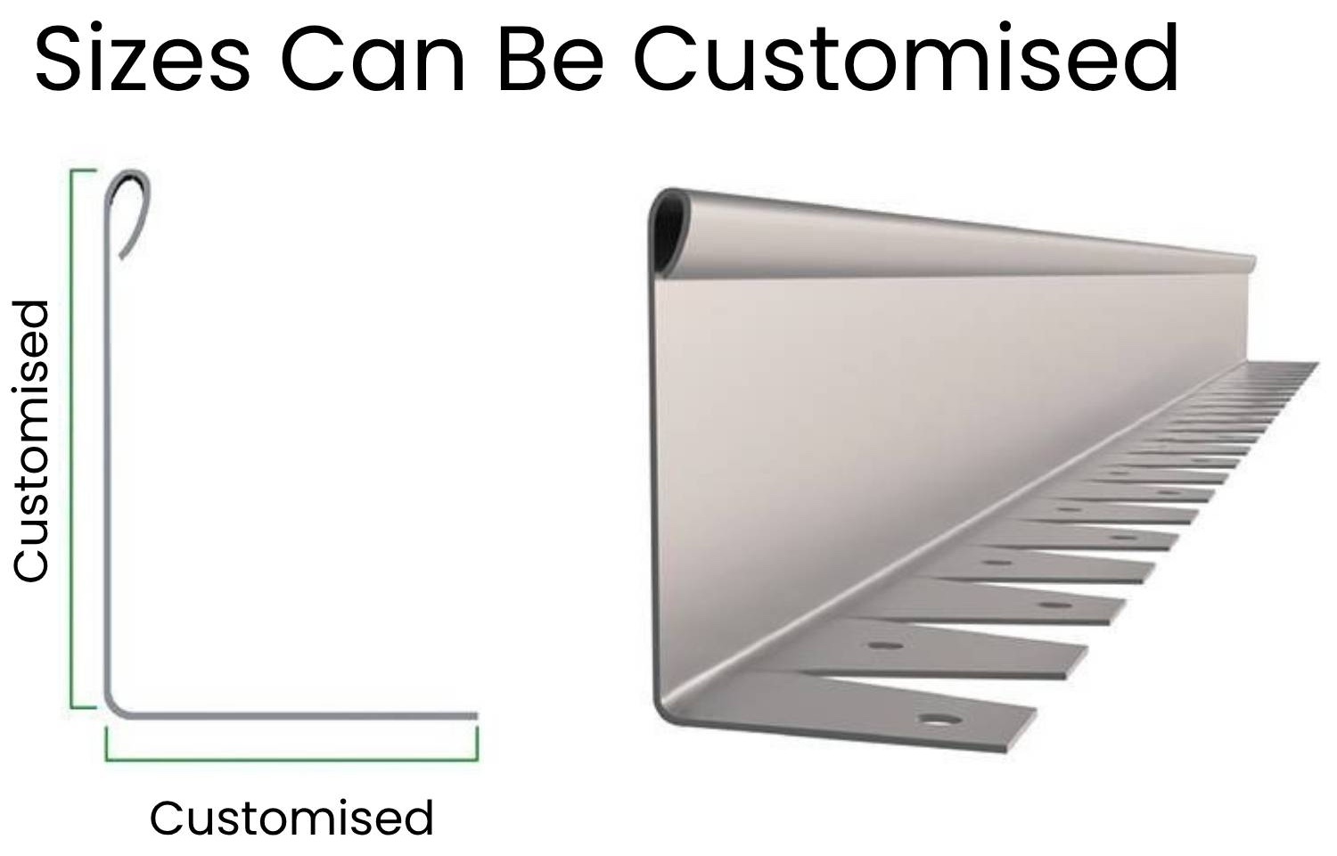 Stainless Steel Landscape Edging (50mm Face Height (per m)): image 3